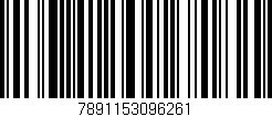 Código de barras (EAN, GTIN, SKU, ISBN): '7891153096261'