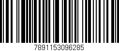 Código de barras (EAN, GTIN, SKU, ISBN): '7891153096285'
