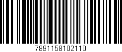 Código de barras (EAN, GTIN, SKU, ISBN): '7891158102110'