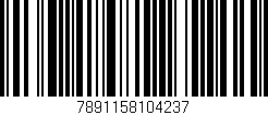Código de barras (EAN, GTIN, SKU, ISBN): '7891158104237'
