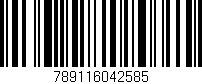 Código de barras (EAN, GTIN, SKU, ISBN): '789116042585'