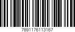 Código de barras (EAN, GTIN, SKU, ISBN): '7891176113167'