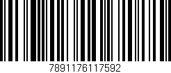 Código de barras (EAN, GTIN, SKU, ISBN): '7891176117592'