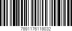 Código de barras (EAN, GTIN, SKU, ISBN): '7891176118032'