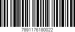 Código de barras (EAN, GTIN, SKU, ISBN): '7891176180022'