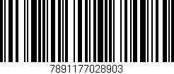 Código de barras (EAN, GTIN, SKU, ISBN): '7891177028903'