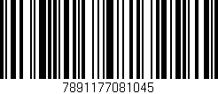 Código de barras (EAN, GTIN, SKU, ISBN): '7891177081045'