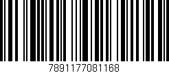 Código de barras (EAN, GTIN, SKU, ISBN): '7891177081168'