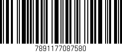 Código de barras (EAN, GTIN, SKU, ISBN): '7891177087580'