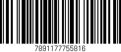 Código de barras (EAN, GTIN, SKU, ISBN): '7891177755816'