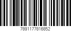 Código de barras (EAN, GTIN, SKU, ISBN): '7891177816852'
