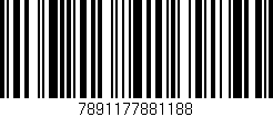 Código de barras (EAN, GTIN, SKU, ISBN): '7891177881188'