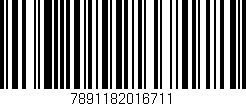 Código de barras (EAN, GTIN, SKU, ISBN): '7891182016711'
