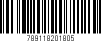 Código de barras (EAN, GTIN, SKU, ISBN): '789118201805'