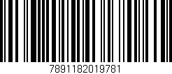 Código de barras (EAN, GTIN, SKU, ISBN): '7891182019781'