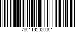 Código de barras (EAN, GTIN, SKU, ISBN): '7891182020091'