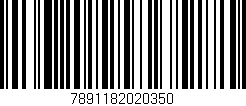 Código de barras (EAN, GTIN, SKU, ISBN): '7891182020350'