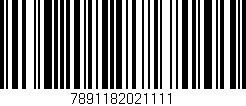 Código de barras (EAN, GTIN, SKU, ISBN): '7891182021111'