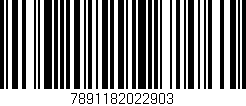 Código de barras (EAN, GTIN, SKU, ISBN): '7891182022903'