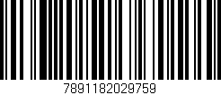 Código de barras (EAN, GTIN, SKU, ISBN): '7891182029759'