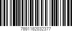 Código de barras (EAN, GTIN, SKU, ISBN): '7891182032377'