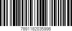 Código de barras (EAN, GTIN, SKU, ISBN): '7891182035996'