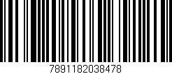 Código de barras (EAN, GTIN, SKU, ISBN): '7891182038478'