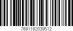 Código de barras (EAN, GTIN, SKU, ISBN): '7891182039512'