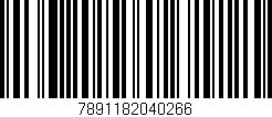 Código de barras (EAN, GTIN, SKU, ISBN): '7891182040266'