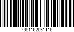 Código de barras (EAN, GTIN, SKU, ISBN): '7891182051118'