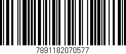 Código de barras (EAN, GTIN, SKU, ISBN): '7891182070577'