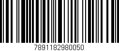Código de barras (EAN, GTIN, SKU, ISBN): '7891182980050'