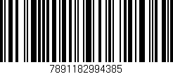 Código de barras (EAN, GTIN, SKU, ISBN): '7891182994385'