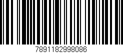 Código de barras (EAN, GTIN, SKU, ISBN): '7891182998086'