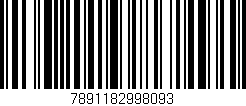Código de barras (EAN, GTIN, SKU, ISBN): '7891182998093'