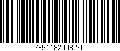Código de barras (EAN, GTIN, SKU, ISBN): '7891182998260'