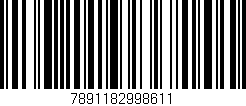 Código de barras (EAN, GTIN, SKU, ISBN): '7891182998611'