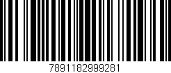 Código de barras (EAN, GTIN, SKU, ISBN): '7891182999281'