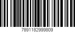 Código de barras (EAN, GTIN, SKU, ISBN): '7891182999809'
