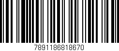 Código de barras (EAN, GTIN, SKU, ISBN): '7891186818670'