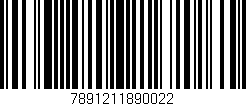 Código de barras (EAN, GTIN, SKU, ISBN): '7891211890022'