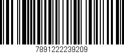 Código de barras (EAN, GTIN, SKU, ISBN): '7891222239209'