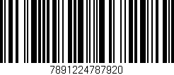 Código de barras (EAN, GTIN, SKU, ISBN): '7891224787920'