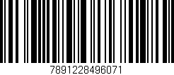 Código de barras (EAN, GTIN, SKU, ISBN): '7891228496071'