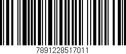 Código de barras (EAN, GTIN, SKU, ISBN): '7891228517011'