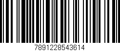 Código de barras (EAN, GTIN, SKU, ISBN): '7891228543614'