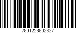 Código de barras (EAN, GTIN, SKU, ISBN): '7891228892637'