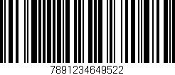 Código de barras (EAN, GTIN, SKU, ISBN): '7891234649522'
