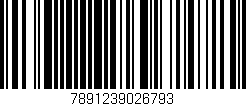 Código de barras (EAN, GTIN, SKU, ISBN): '7891239026793'