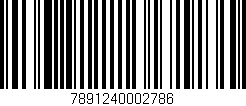 Código de barras (EAN, GTIN, SKU, ISBN): '7891240002786'